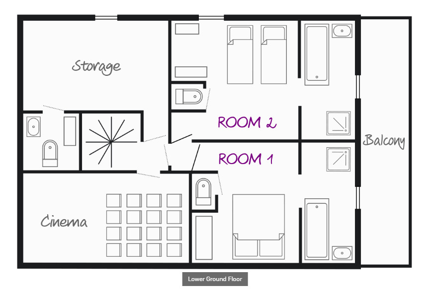 Chalet Aigrette (Family) Les Menuires Floor Plan 5